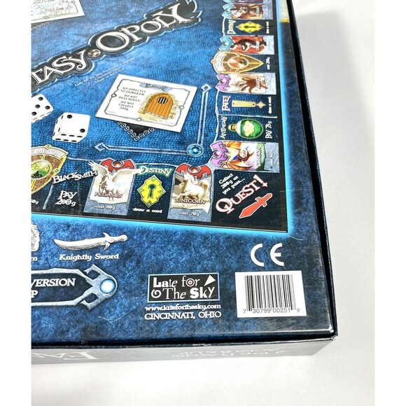 Fantasy Opoly Fantasy Board Game One Epic Quest Late for the Sky Complete - Picture 7 of 16